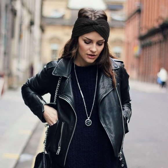 Twice Chic Boutique Accessories - 🆕KEEP ME WARM & COZY THICK KNIT HEADBAND•MIDNIGHT BLACK•NWT